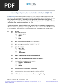 Implementing and Operating Cisco Data Center Core Technologies v1.0 (350-601)