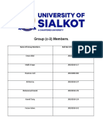 Group Members and Company History