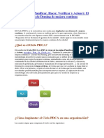 Ciclo PDCA