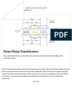 Three Phase Transformer Connections and Basics