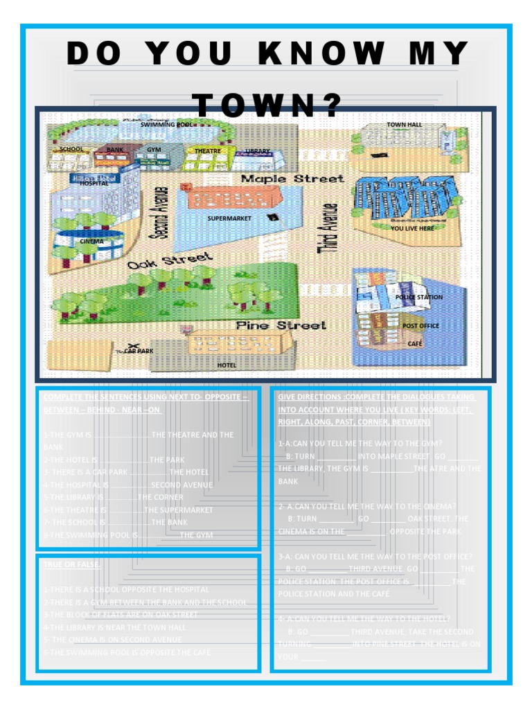 Do You Know My Town? Swimming Pool Town Hall PDF Buildings And Structures