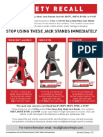 Safety Recall: Stop Using These Jack Stands Immediately