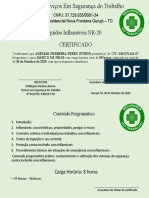 Certificados de NR 20