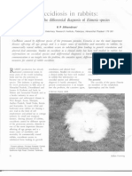 Coccidiosis in Rabbits - A Guide For Differential Diagnosis of Eimeria Specis (KP Jithendran Indian Farming 2011)