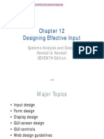 Designing Effective Input: Systems Analysis and Design Kendall & Kendall SEVENTH Edition