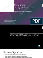 Requirements Analysis - Analisa Dan Perancangan SI