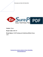 Latest Cisco EnsurePass CCIE 400 101 Dumps PDF
