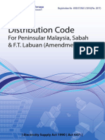 Distribution Code For Peninsular Malaysia Sabah F.T. Labuan Amendments 2017 - V5