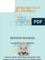 SEJARAH PERKEMBANGAN BAHASA INDONESIA
