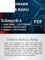 PENGGUNAAN BAHASA BAKU