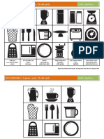KITCHEN BINGO: 8 Game Cards, 18 Call Cards: LEVEL: Adult Int.+