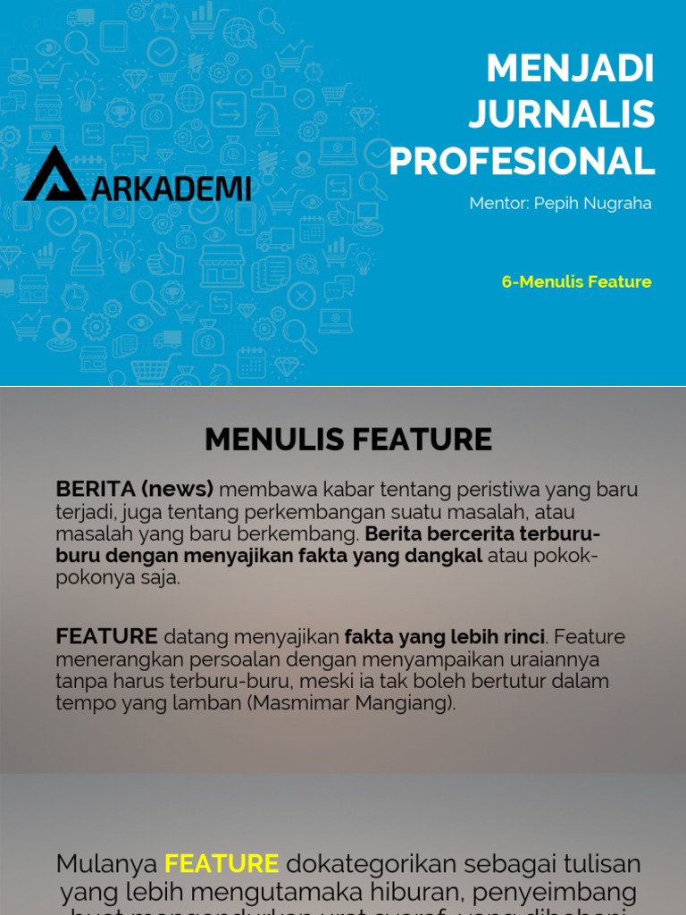 Bab 6. Menulis Feature | PDF | Ilmu Sosial | Sejarah