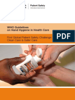 WHO Guidelines on Hand Hygiene in Health Care