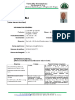 Formato CV Expediente Universidad Walter