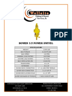 Bowen 3.5 Power Swivel: Specifications