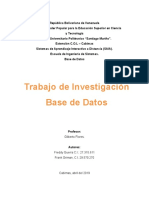 Trabajo de Investigación Base de Datos