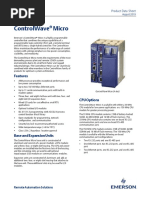 Controlwave Micro: Cwmicro Product Data Sheet