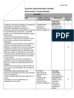 Dosificación Didáctica - TS - LM-Español - 3°