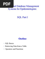 Relational Database Management Systems For Epidemiologists