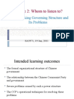 Lecture 2: Whom To Listen To?: An Interlocking Governing Structure and Its Problems