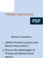 Privacy and Ethics