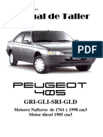 (TM) Peugeot Manual de Propietario Peugeot 405 1993