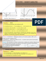 Cours Continuite Derivabilite Terminale S