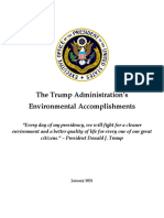 The Trump Administration's Environmental Accomplishments