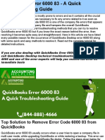 Get Fix QuickBooks Error 6000 83 Within 10 Minutes