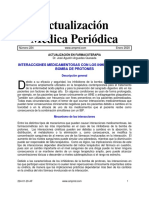 Interacciones Medicamentosas Con Los Inhibidores de La Bomba de Protones