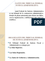 Organización Del Tribunal Federal de Justicia Fiscal