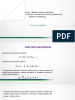 Matemática - Operações básicas com números inteiros e racionais