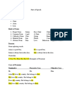 Parts of Speech