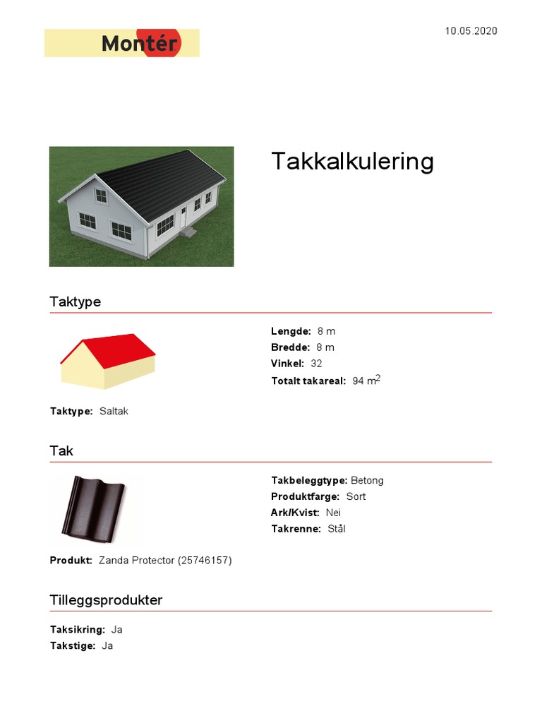 Roof Calculation | PDF