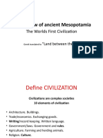 An Overview of Ancient Mesopotamia: The Worlds First Civilization