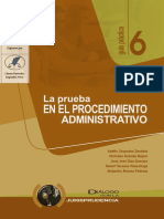 La Prueba en El Procedimiento Administrativo - Guia Practica Nro. 6 - Gaceta Juridica