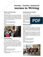 Writing Short Courses Sem 1 2011