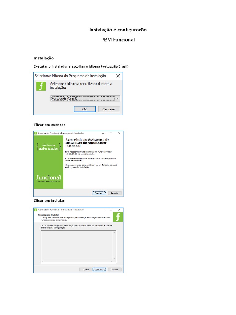 Instalação e Configuração do PBM | PDF