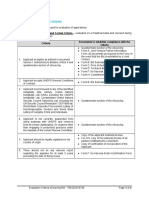 Section IV Evaluation criteria ITB16706