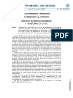 Boletín Oficial Del Estado: Ministerio de Asuntos Económicos Y Transformación Digital