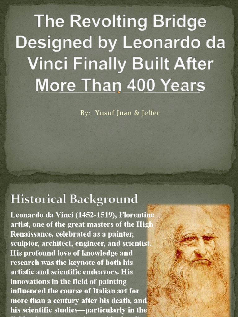 The Revolting Bridge Designed by Leonardo Da Vinci | PDF