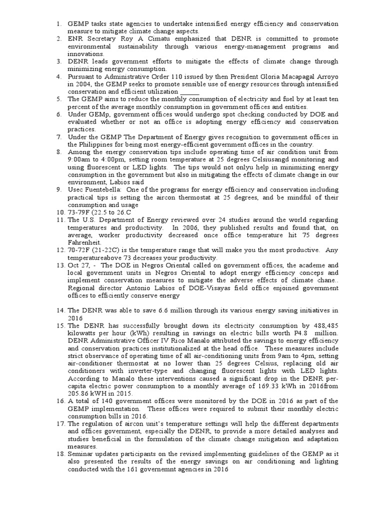 Aircon and Energy Efficiency | PDF | Efficient Energy Use | Air ...