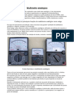 Como Ultilizar Multímetro Analógico