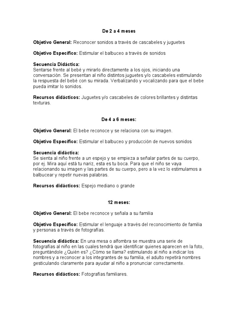 Actividades para Estimular El Lenguaje PDF