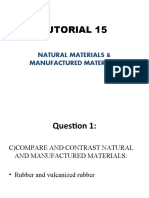 Tutorial 15: Natural Materials & Manufactured Materials