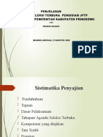 Bahan Penjelasan Seleksi Terbuka JPTP Kab. Pringsewu