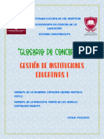 Glosario de Conceptos-Gestión de Instituciones Educativas I