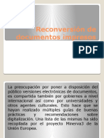 Reconversión de documentos impresos