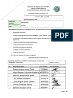 Instituto Tecnológico de Tuxtepec Subdirección Académica: Formato de Encuadre de Inicio de Curso