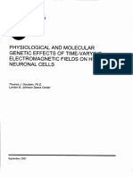 Physiological and Molecular Electromagnetic Fields On Human Neuronal Cells Genetic Effects of Time-Varying